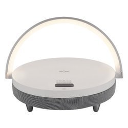 Lampka biurkowa SATURN LED WHITE SPEAKER 10W 4000K 150lm biały z głośnikiem Bluetooth STRUHM - Struhm