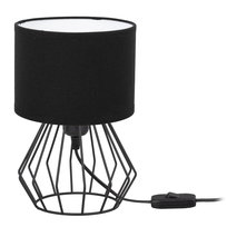 Lampka biurkowa stołowa NOCNA LOFT mini ABAŻUR czarny