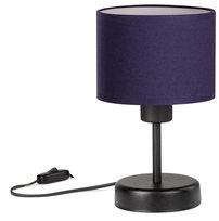 Lampka biurkowa stołowa NOCNA LOFT mini ABAŻUR granatowy