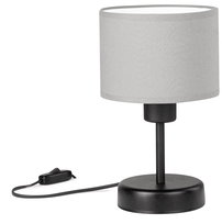 Lampka biurkowa stołowa NOCNA LOFT mini ABAŻUR szary