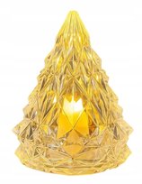 Lampka Choinka LED Kryształowa 8 cm Ciepła Biała Na Baterie LR44 Lampion