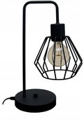 LAMPKA CZARNA NOCNA BIURKOWA STOŁOWA DIAMENT BRYLANT LED E27 - MODERNO