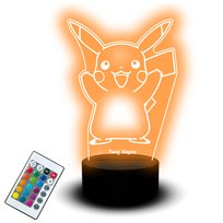 Lampka Figurka Led na Usb Zestaw Prezent Pokemon Pichu Pikachu Raichu Gamingowy Pokémon Legends dla Fana Miłośnika Dziecka Dzieci Gracza Gamera