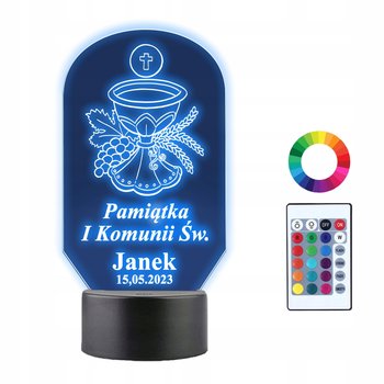 Lampka LED 3D Pamiątka Pierwszej Komunii Świętej - Plexido
