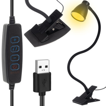 Lampka LED Biurkowa z Klipsem do Czytania Elastyczna do USB na Klips Biurko IZOXIS - Iso Trade