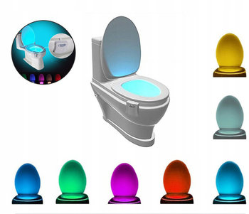 LAMPKA LED DO WC TOALETY CZUJNIK RUCHU I ŚWIATŁA - decortrend