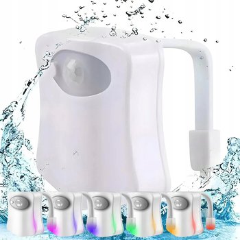 Lampka Led Do Wc Toalety Z Czujnikiem Ruchu I Zmierzchu Kolorowa - NTN