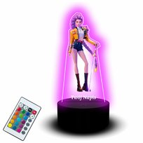 Lampka Led z Rumi Huntrix Prezent Dla Dziecka  Z Demon Hunters Dekoracja RoyalGift