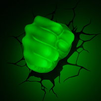 Lampka Marvel Hulk 3D Marvel