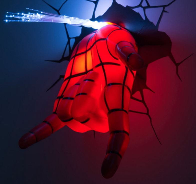 Фото - Люстра / світильник MARVEL Lampka  Spider-Man 3D - Ręka 
