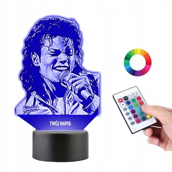 Lampka na Biurko 3D Led Piosenkarz Michael Jackson - Plexido