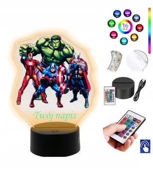 Lampka na biurko Avengers Marvel UV LED PLEXIDO - Plexido