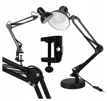 Lampka Na Biurko Biurkowa LED Lampa Nocna Kreślarska Regulowana Uchwyt E27 - inna (Inny)