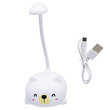 Lampka Na Biurko, Purrrfect School, Kot, Biała - Inny producent