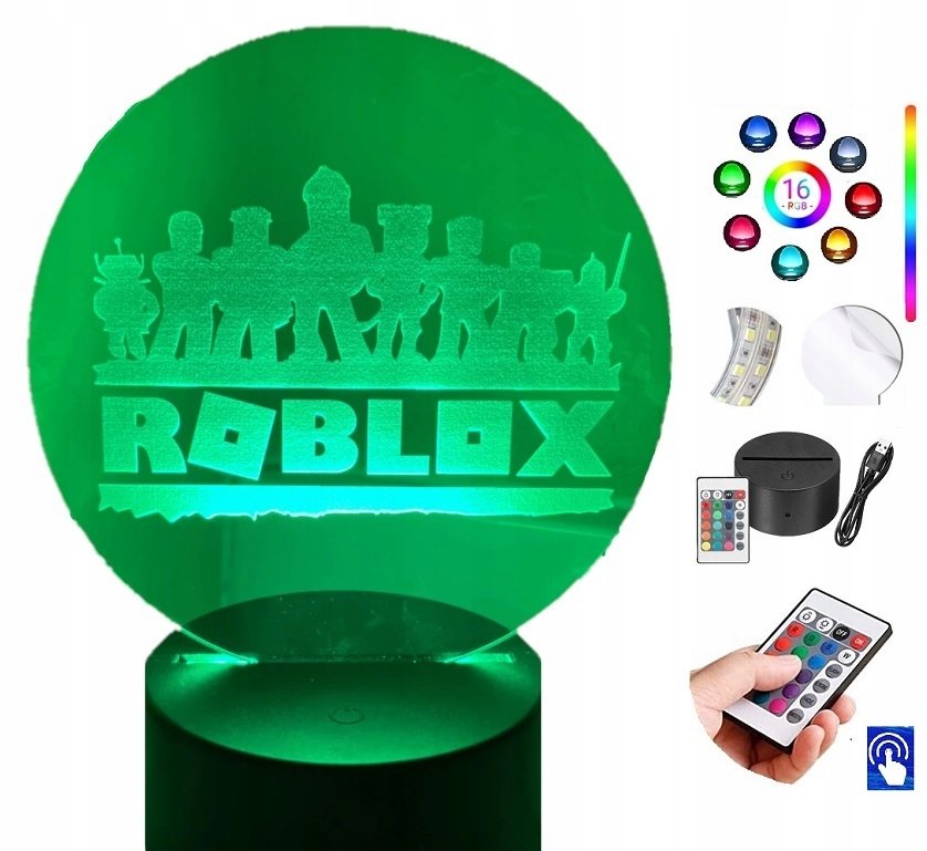Zdjęcia - Żyrandol / lampa Roblox Lampka na biurko  Gra 16 Kolorów LED PLEXIDO 