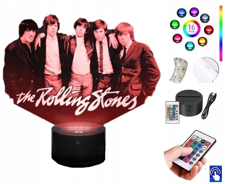 Zdjęcia - Żyrandol / lampa Lampka na biurko Rolling Stones 16Kol. LED PLEXIDO