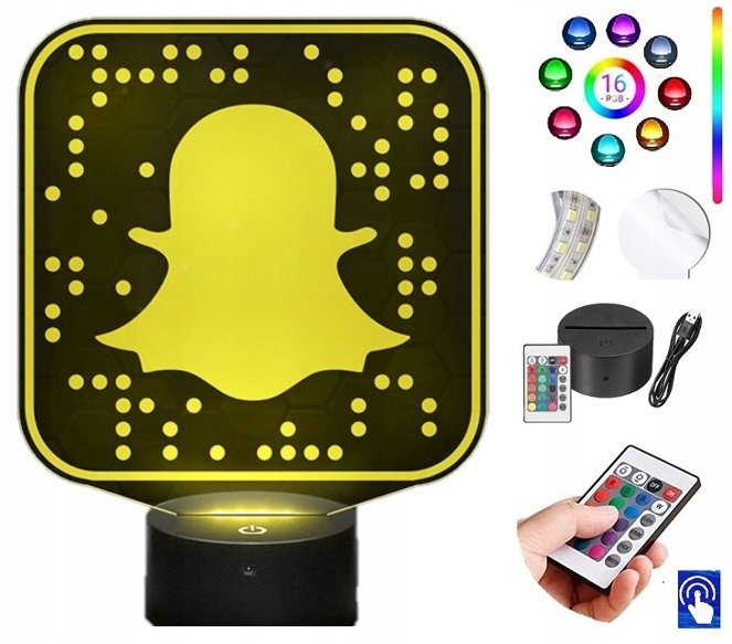 Zdjęcia - Żyrandol / lampa Lampka na biurko Snapchat 16kolorów LED PLEXIDO