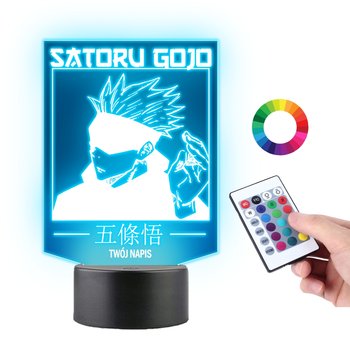 Lampka na Biurko Statuetka 3D Satoru Gojo Jujutsu - Plexido