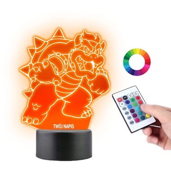 Lampka na Biurko Statuetka 3D Super Mario Bowser - Plexido