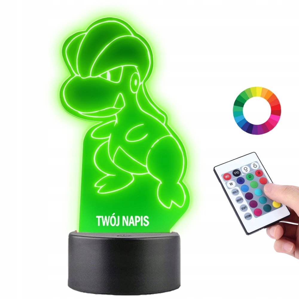 Zdjęcia - Żyrandol / lampa Lampka na Biurko Statuetka Anime Pokemon Bagon Grawer Napis Prezent Plexid