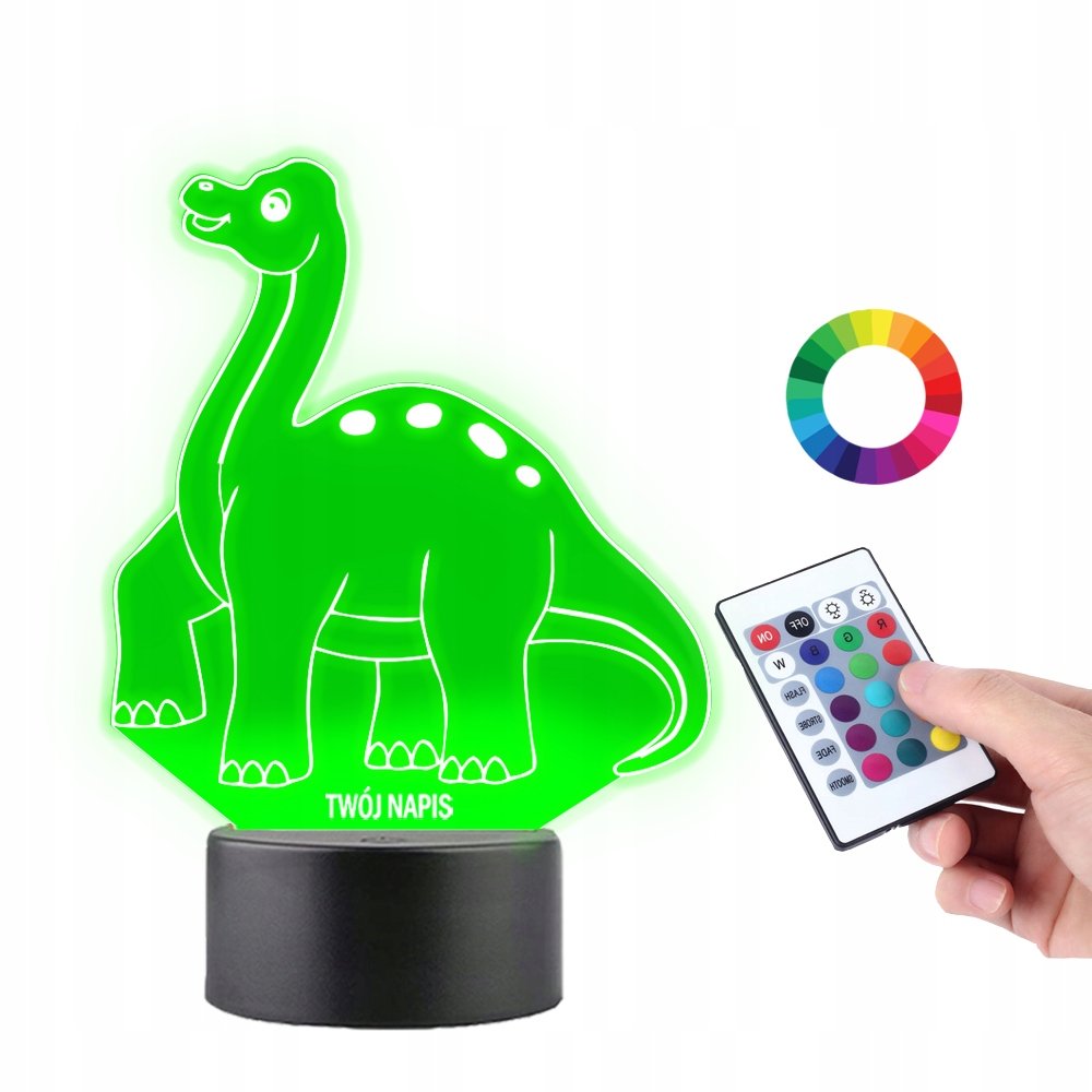 Zdjęcia - Żyrandol / lampa Lampka na Biurko Statuetka Dinozaur Brachiozaur