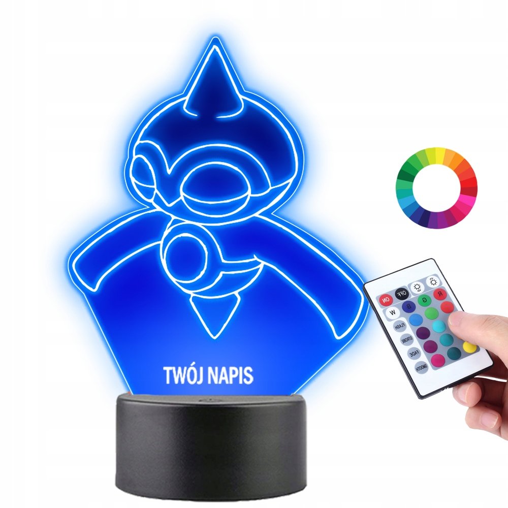 Zdjęcia - Żyrandol / lampa Lampka na Biurko Statuetka Led Anime Pokemon Baltoy Grawer Prezent Plexido