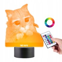 Lampka na Biurko Statuetka Led Kot w Butach Shrek