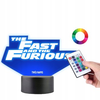 Lampka na Biurko Statuetka Szybcy i Wściekli Napis - Plexido