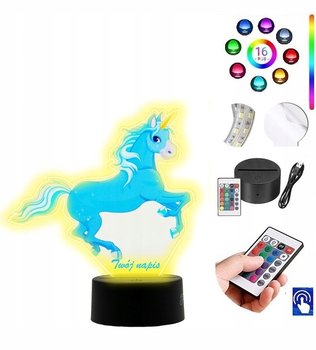 Lampka na biurko UV jednorożec 16kol. LED PLEXIDO - Plexido