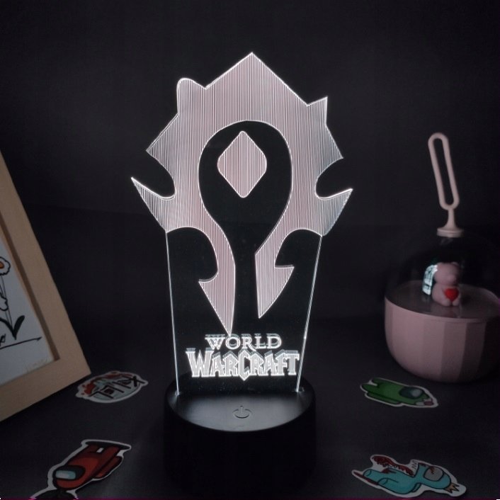 Фото - Люстра / світильник WOW Lampka Na Biurko World Of Warcraft  16 Kolorów Led Plexido 