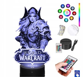 Lampka Na Biurko World Of Warcraft Wow 16 Kolorów Led Plexido - Plexido