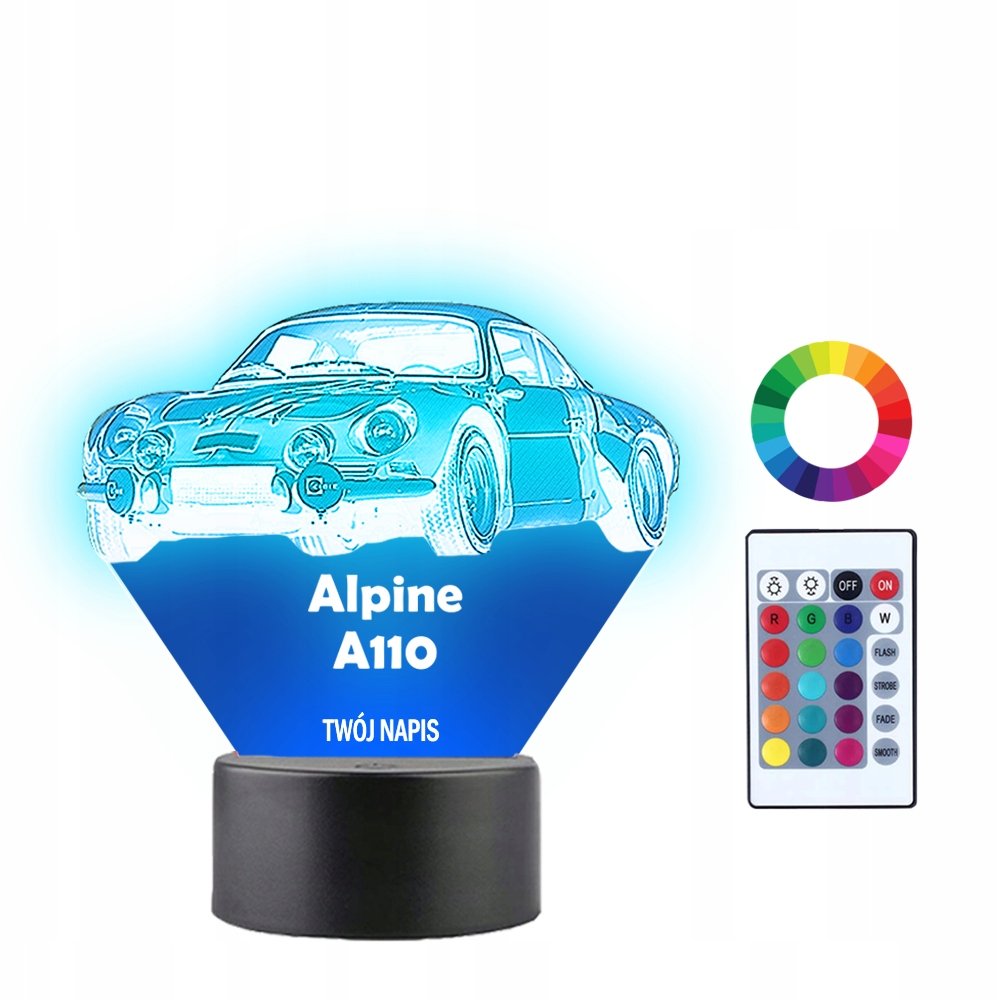 Фото - Люстра / світильник Alpine Lampka Nocna 3D Led Auto  A110 Prezent 