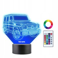 Lampka Nocna 3D Led Auto Mercedes G Klasa Prezent Plexido