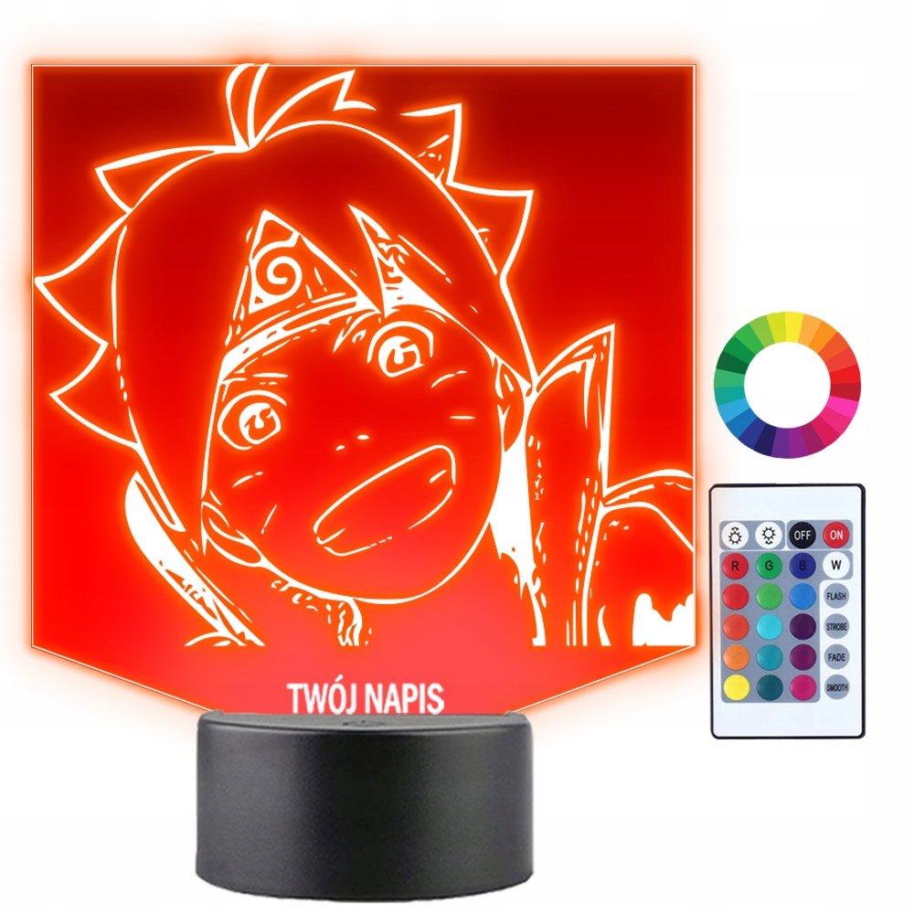 Zdjęcia - Żyrandol / lampa Lampka Nocna 3D Led Boruto Syn Naruto Prezent