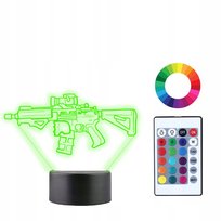 Lampka Nocna 3D Led Broń Karabin Cs Go