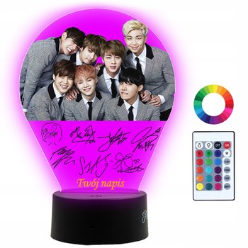 Lampka Nocna 3D LED BTS Zespół K-Pop - Plexido