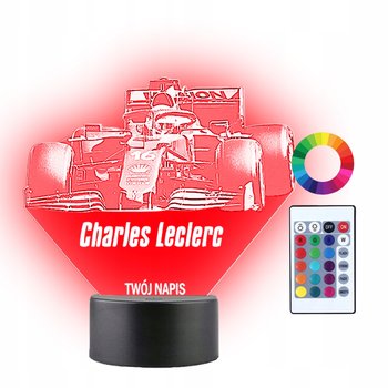Lampka Nocna 3D Led Charles Leclerc Formuła 1 - Plexido