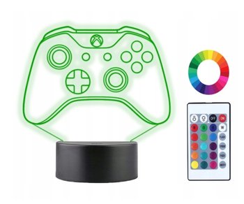 Lampka Nocna 3D LED GAME PAD XBOX PS Grawer Imię - Plexido