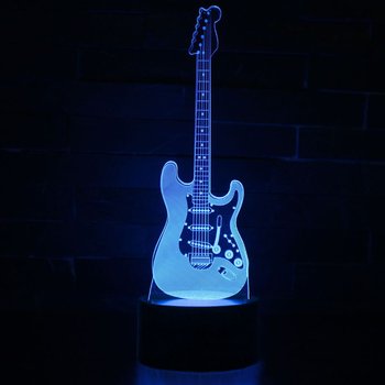 Lampka nocna 3D LED "Gitara" Hologram - HEDO