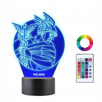 Lampka Nocna 3D Led Hermes Posłaniec Bogów Prezent - Plexido