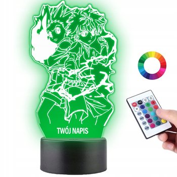 Lampka Nocna 3D LED HUNTER X Kurapika Gon Freecss - Plexido