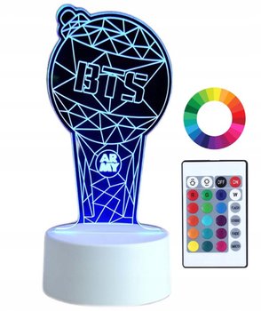 Lampka Nocna 3D Led Imię Bts K-Pop Grawer - Plexido