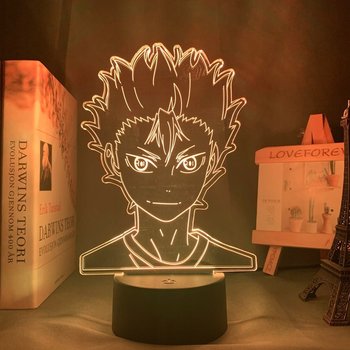 Lampka Nocna 3D LED Imię Haikyuu Shoyo Hinata - Plexido