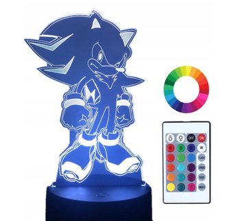 Lampka Nocna 3D Led Imię Sonic Grawer Prezent - Plexido
