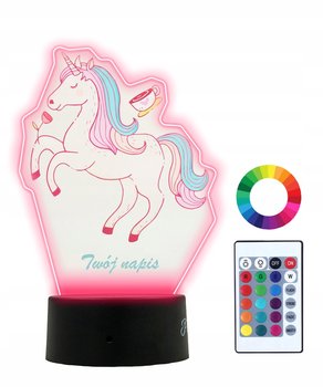 Lampka Nocna 3D LED Jednorożec - Plexido