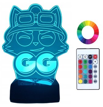 Lampka Nocna 3D LED League Of Legends Grawer Imię LOL - Plexido
