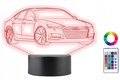 Lampka Nocna 3D Led Samochód Audi A7 Grawer - Plexido