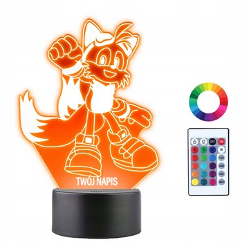 Lampka Nocna 3D Led Sonic Tails Prezent - Plexido