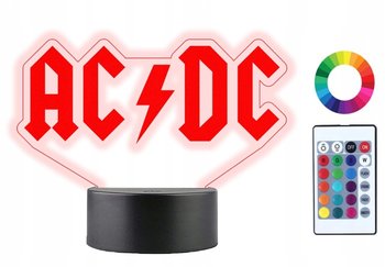 Lampka Nocna 3D Led Zespół Ac/Dc Grawer Imię Pilot - Plexido