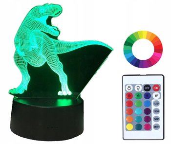 Lampka Nocna Dinozaur Dino T-Rex Led Imię Grawer - Plexido